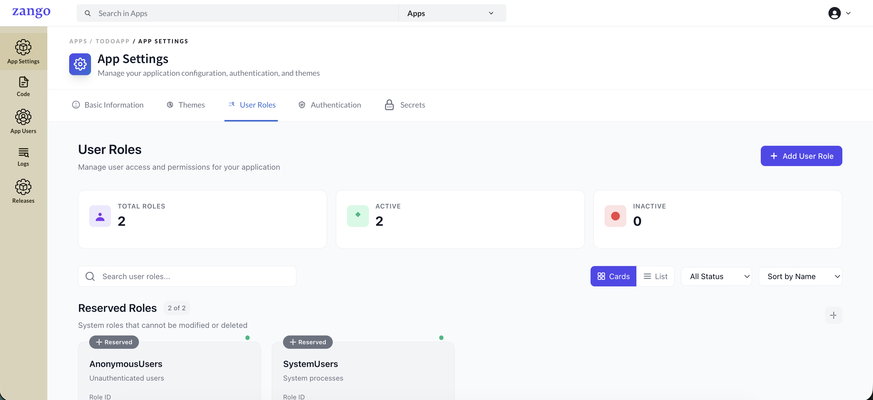 Create User Role 1